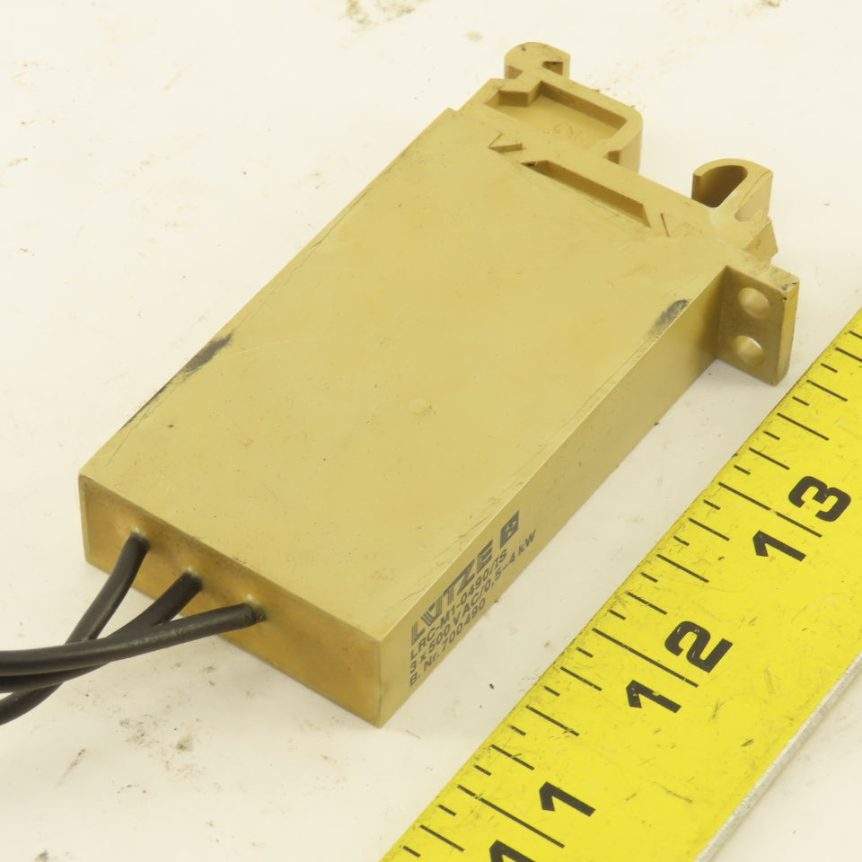 Lutze LRC-M12-0490/IS Din Rail Mount AC Motor Suppressor Module 30kW 3 Pole 500V