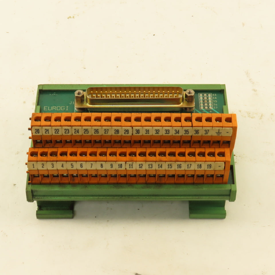 Eurogi 21E013848 Male 37 Pin Ribbon Cable Interface Terminal Board
