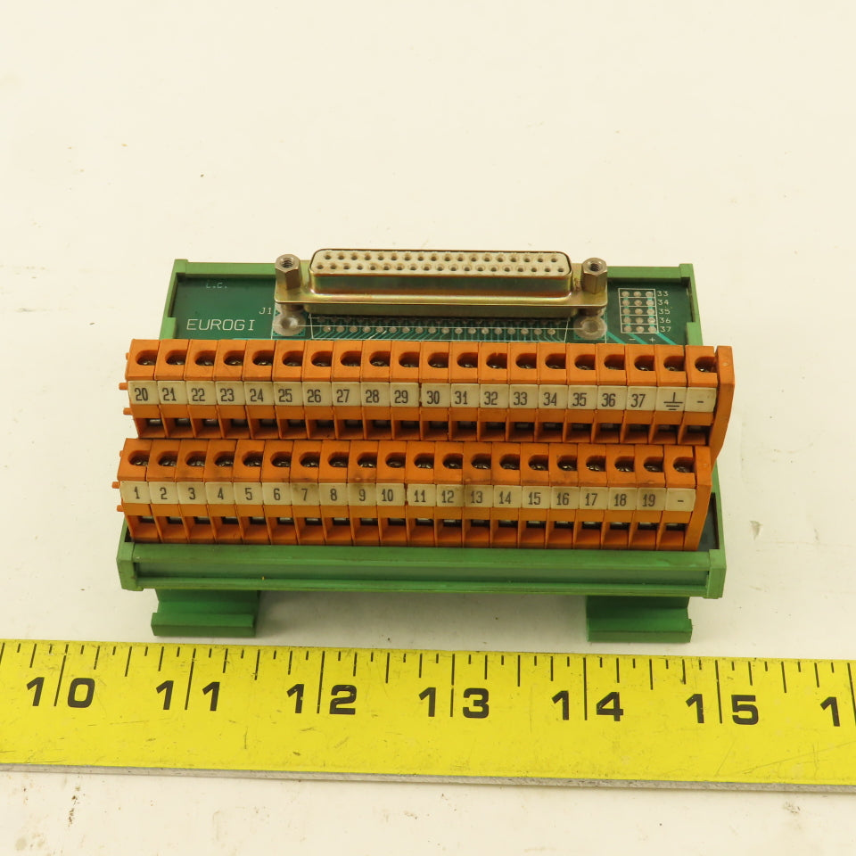 Eurogi 21E013843 Female 37 Pin Ribbon Cable Interface Terminal Board