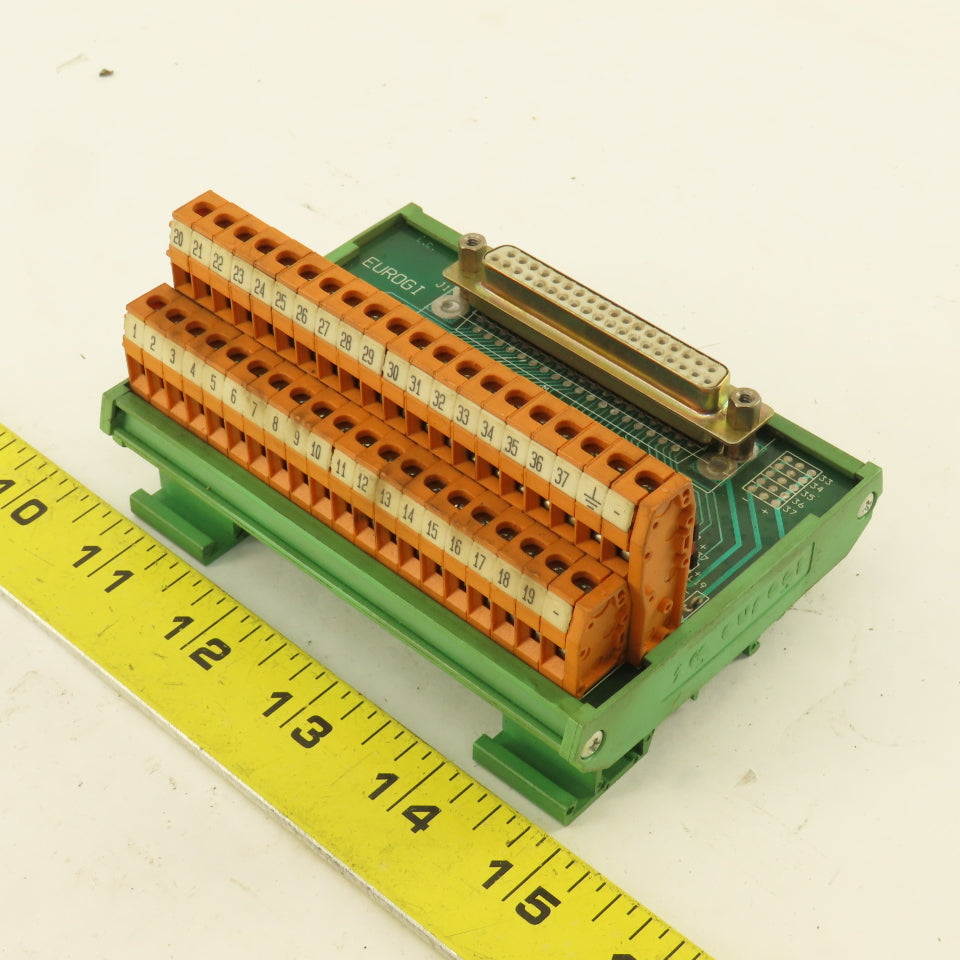 Eurogi 21E013843 Female 37 Pin Ribbon Cable Interface Terminal Board