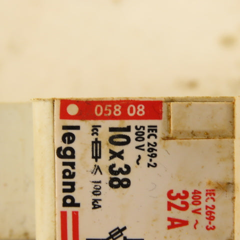 Legrand 05808 500V 32A Single Pole Fuse Holder Lot Of 4