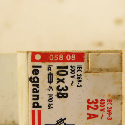 Legrand 05808 500V 32A Single Pole Fuse Holder Lot Of 4