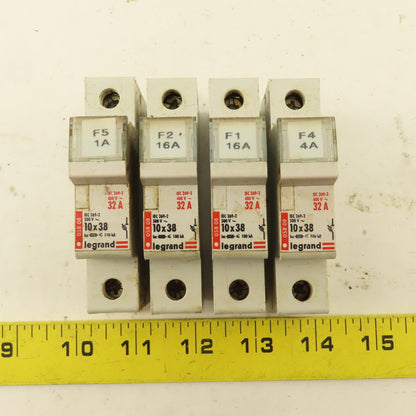 Legrand 05808 500V 32A Single Pole Fuse Holder Lot Of 4