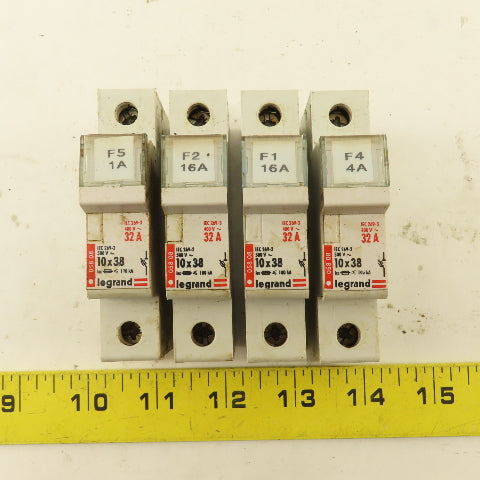 Legrand 05808 500V 32A Single Pole Fuse Holder Lot Of 4