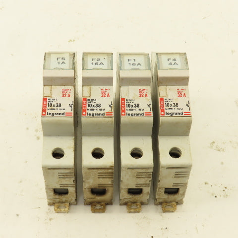 Legrand 05808 500V 32A Single Pole Fuse Holder Lot Of 4