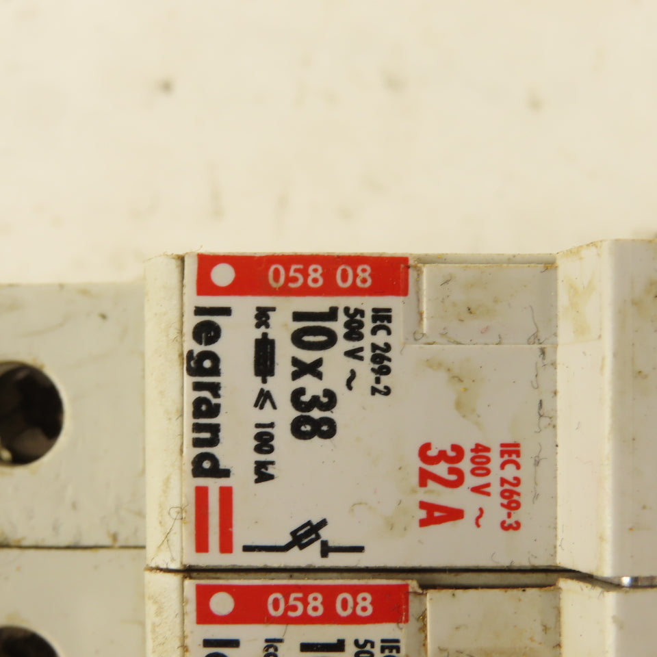Legrand 05808 500V 32A Single Pole Fuse Holder Lot Of 6