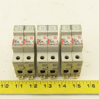 Legrand 05808 500V 32A Single Pole Fuse Holder Lot Of 6