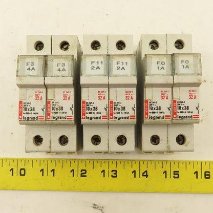 Legrand 05808 500V 32A Single Pole Fuse Holder Lot Of 6