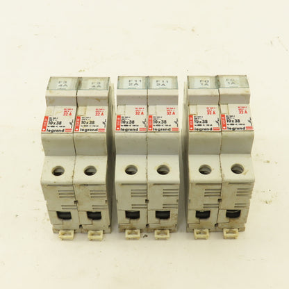 Legrand 05808 500V 32A Single Pole Fuse Holder Lot Of 6