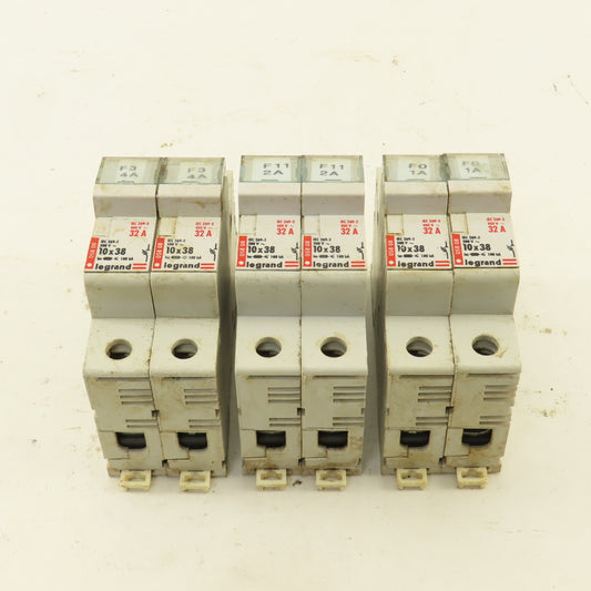Legrand 05808 500V 32A Single Pole Fuse Holder Lot Of 6