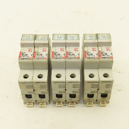 Legrand 05808 500V 32A Single Pole Fuse Holder Lot Of 6