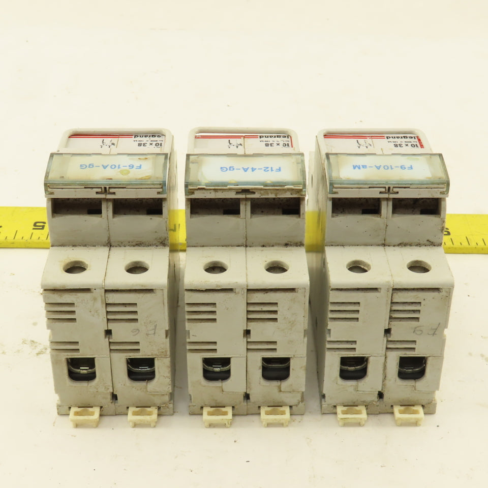 Legrand 05828 500V 10x38 2 Pole Fuse Holder Lot Of 3