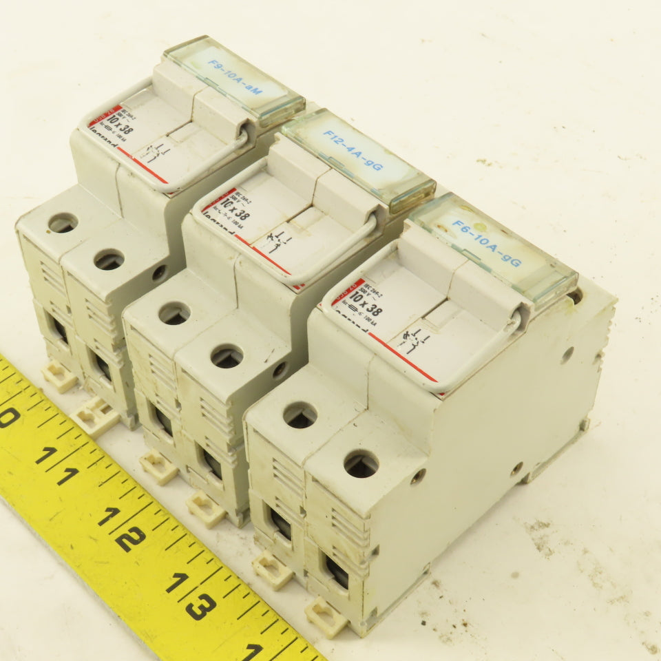 Legrand 05828 500V 10x38 2 Pole Fuse Holder Lot Of 3