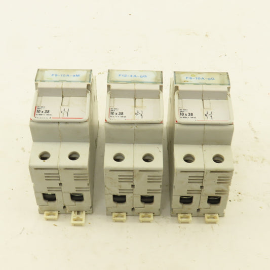Legrand 05828 500V 10x38 2 Pole Fuse Holder Lot Of 3