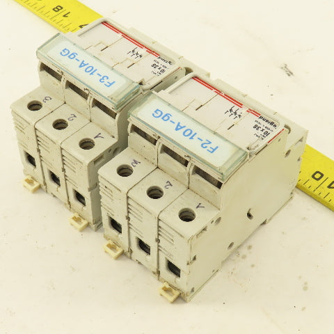 Legrand 05838 500V 10x38 3 Pole Fuse Holder Lot Of 2