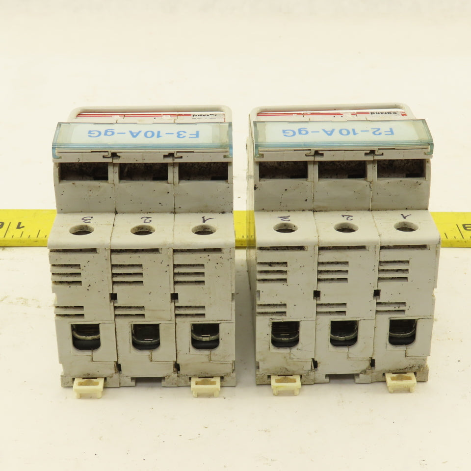 Legrand 05838 500V 10x38 3 Pole Fuse Holder Lot Of 2