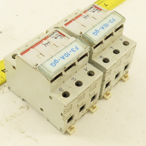 Legrand 05838 500V 10x38 3 Pole Fuse Holder Lot Of 2