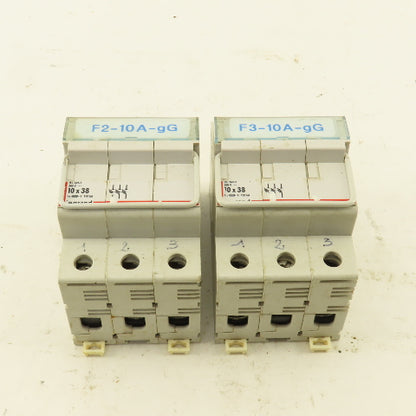 Legrand 05838 500V 10x38 3 Pole Fuse Holder Lot Of 2