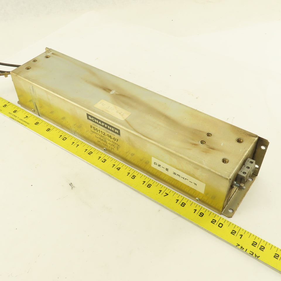 Schaffner FS5112-16-07 Line Filter 480V 3 Pole 50/60Hz