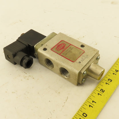 Herion 81-100-08 3/2 Position Directional Pneumatic Valve 120V Coil 1/2" NPT