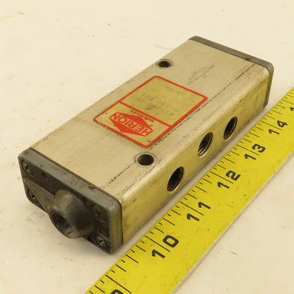 Herion 81-100-09 5/3  Position Directional Pneumatic Valve Air Pilot 1/4" NPT