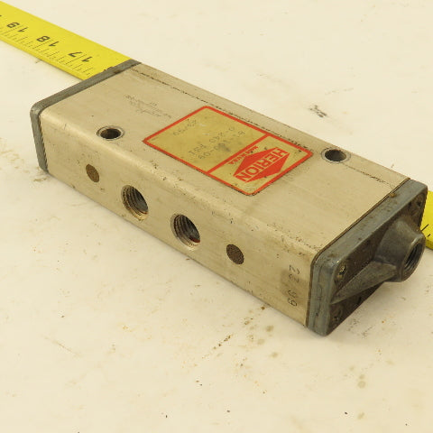 Herion 81-100-09 5/3  Position Directional Pneumatic Valve Air Pilot 1/4" NPT