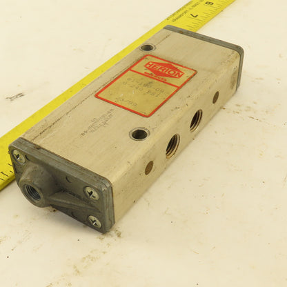 Herion 81-100-09 5/3  Position Directional Pneumatic Valve Air Pilot 1/4" NPT
