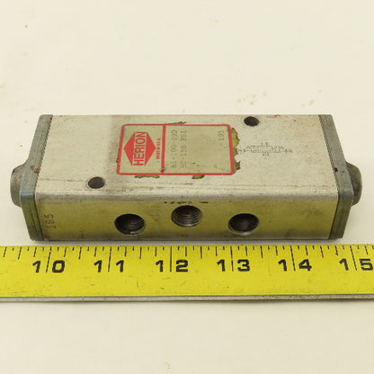 Herion 81-100-09D 5/3  Position Directional Pneumatic Valve Air Pilot 1/4" NPT