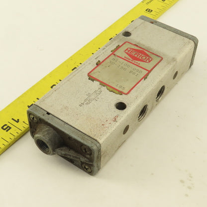 Herion 81-100-09D 5/3  Position Directional Pneumatic Valve Air Pilot 1/4" NPT