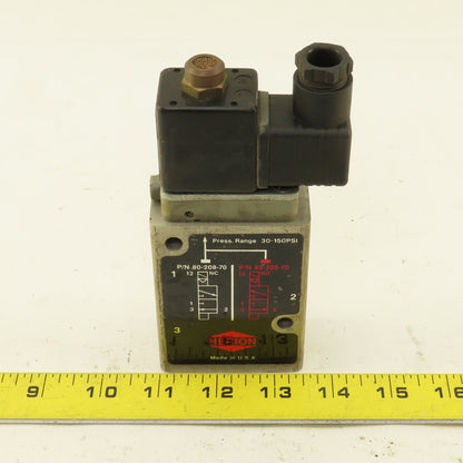 Huron 80-208-70 3/2 Position Solenoid Valve 3/8" NPT