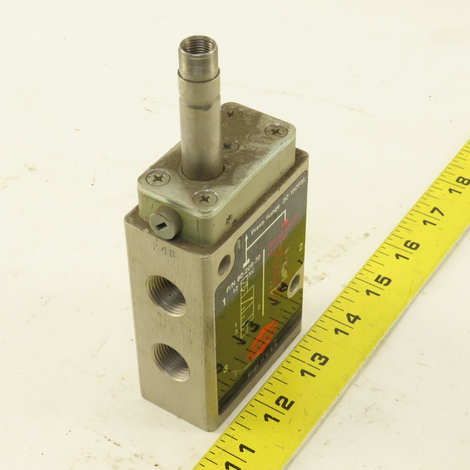 Huron 80-208-70 3/2 Position Solenoid Valve 3/8" NPT