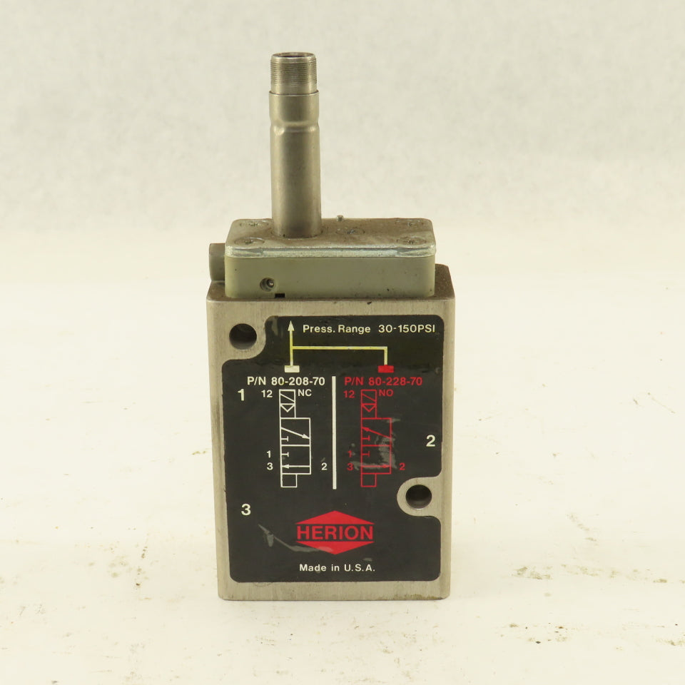 Huron 80-208-70 3/2 Position Solenoid Valve 3/8" NPT