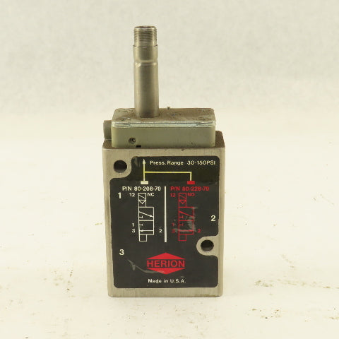 Huron 80-208-70 3/2 Position Solenoid Valve 3/8" NPT