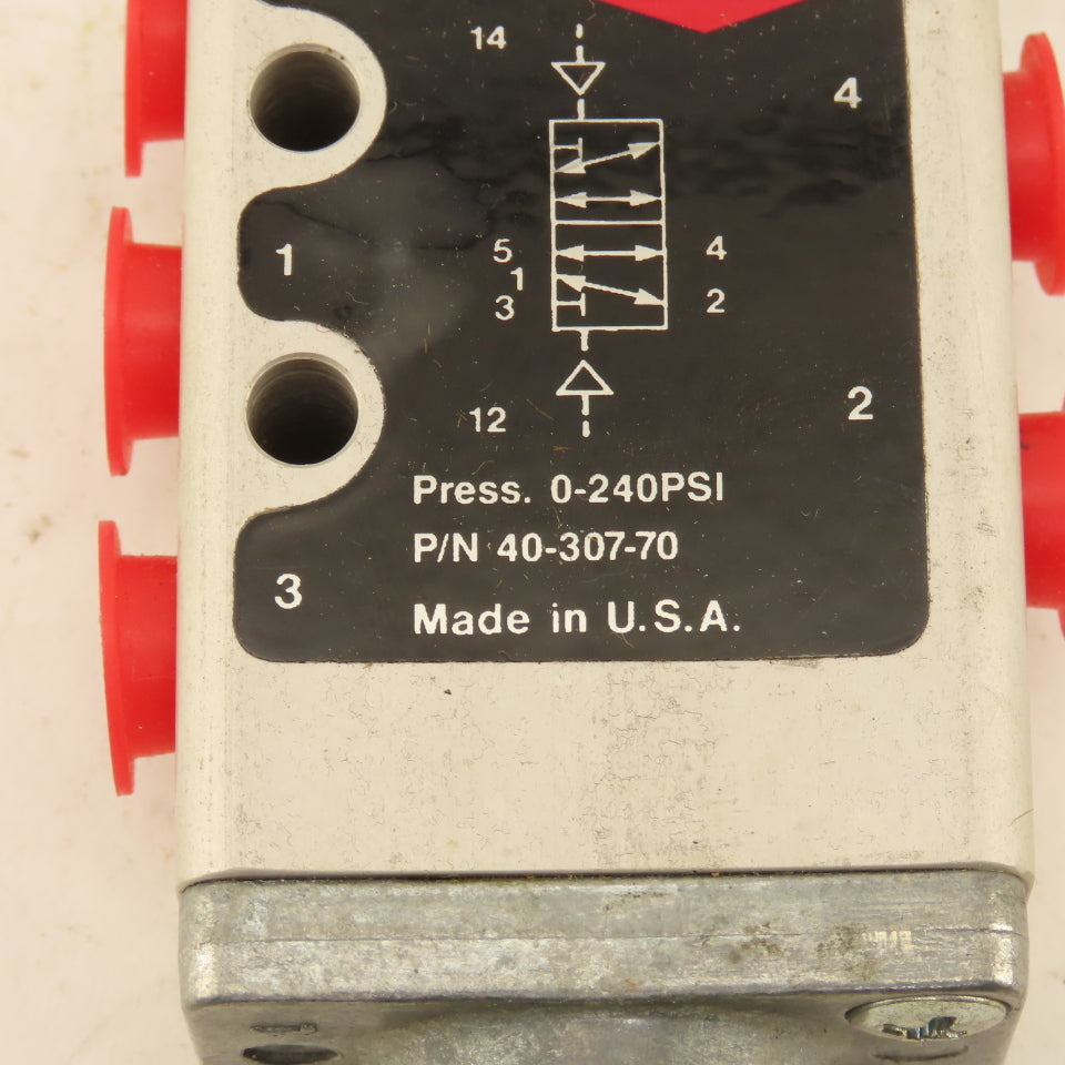 Herion 40-307-70 5/2 Position Air Pilot Directional Valve 1/8" Ports