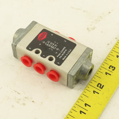 Herion 40-307-70 5/2 Position Air Pilot Directional Valve 1/8" Ports