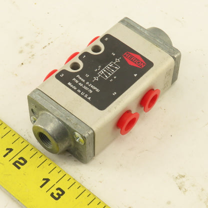 Herion 40-307-70 5/2 Position Air Pilot Directional Valve 1/8" Ports