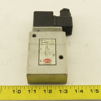 Herion 8020871 3/2 Position Solenoid Directional Valve 1/2" NPT 110V Coil