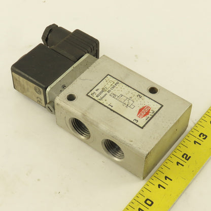Herion 8020871 3/2 Position Solenoid Directional Valve 1/2" NPT 110V Coil