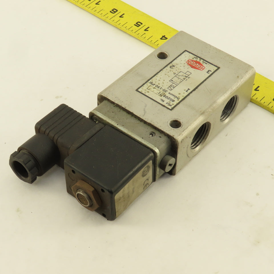 Herion 8020871 3/2 Position Solenoid Directional Valve 1/2" NPT 110V Coil