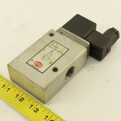 Herion 8020871 3/2 Position Solenoid Directional Valve 1/2" NPT 110V Coil