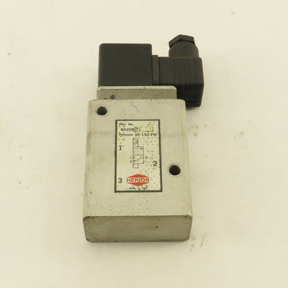 Herion 8020871 3/2 Position Solenoid Directional Valve 1/2" NPT 110V Coil