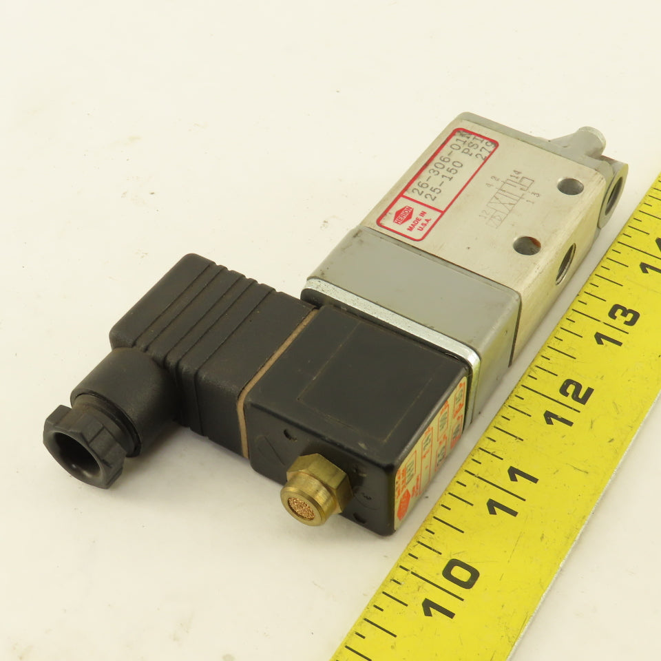 Herion 26-306-01N 3/2 Pneumatic Solenoid Air Assist Valve 24VDC Coil