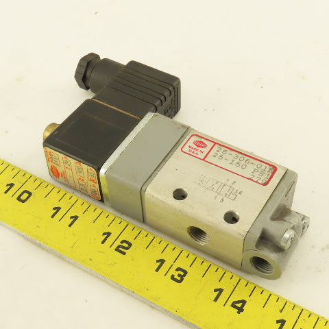 Herion 26-306-01N 3/2 Pneumatic Solenoid Air Assist Valve 24VDC Coil