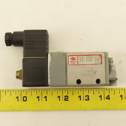 Herion 26-306-01N 3/2 Pneumatic Solenoid Air Assist Valve 24VDC Coil