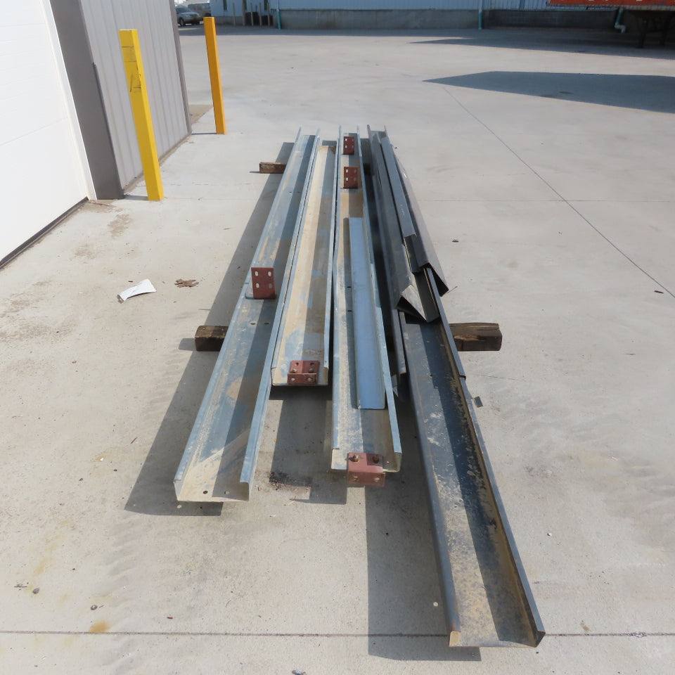 Steel Building Material C Section Purlins Galvanized & Painted Lot of 8