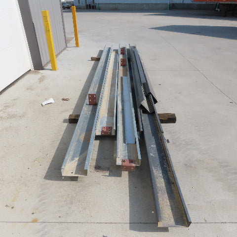 Steel Building Material C Section Purlins Galvanized & Painted Lot of 8