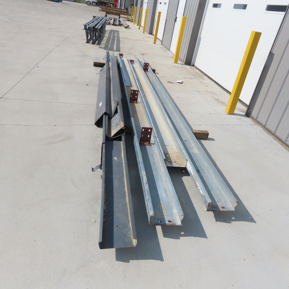 Steel Building Material C Section Purlins Galvanized & Painted Lot of 8