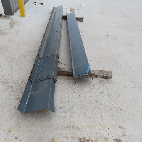 Steel Building Material Z Section Purlins Painted Lot of 8