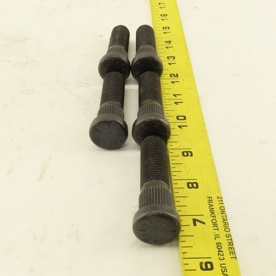 5/8"-18 x 2-11/32" Knurl Dia. 11/16" Grade 8 Wheel Stud Lot of 5
