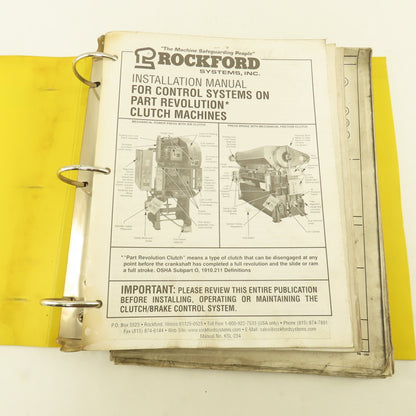 Rockford KSL-021 Mechanical Press Installation Manual